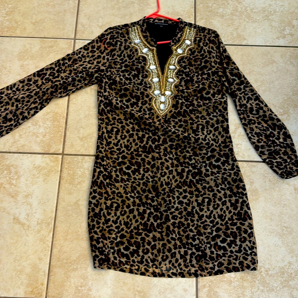 Boston Proper Leopard Dress